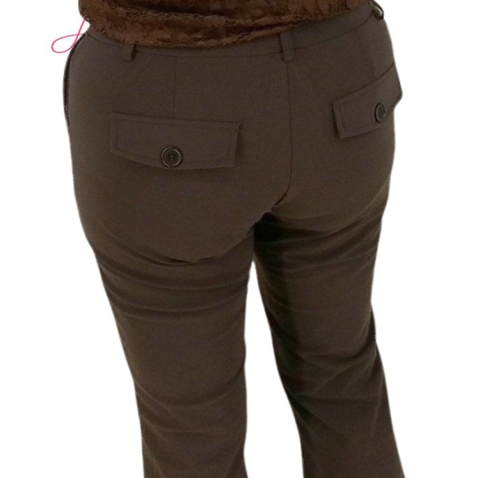 Mi Piace Broek flair bonded travel Espresso Mi Piace Broek flair bonded travel Espresso